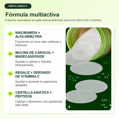 Toner Pads con Esencia Multiactiva + Lip Mask GRATIS