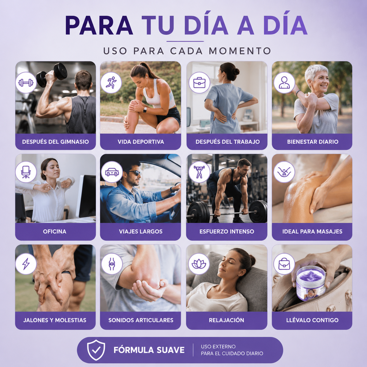 Gel de Masaje para Articulaciones — Glucosamina y Condroitina 100g