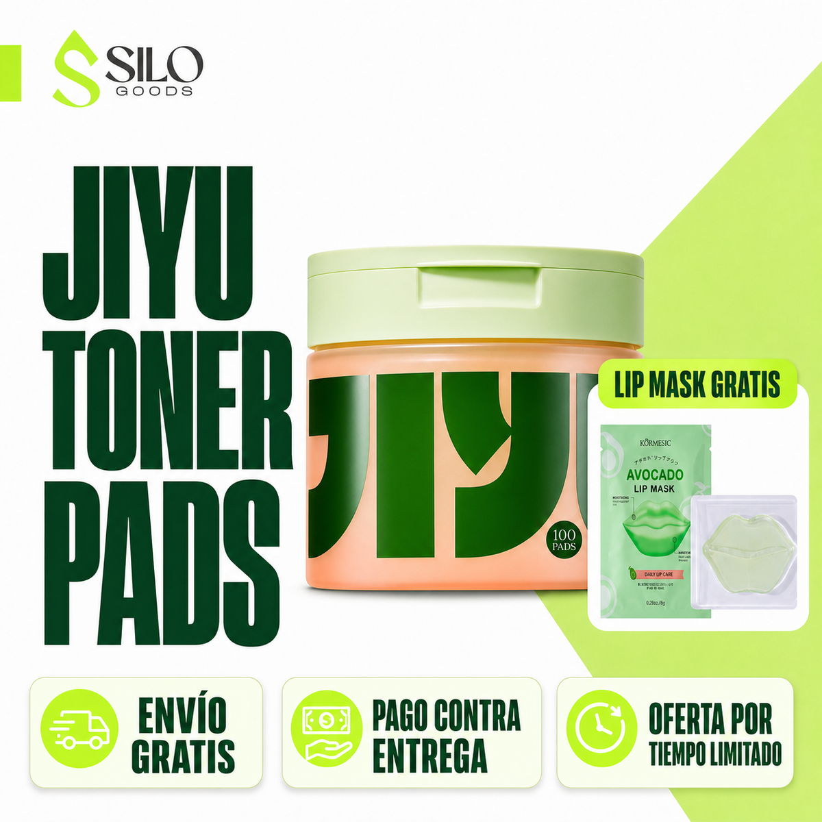 Toner Pads con Esencia Multiactiva + Lip Mask GRATIS