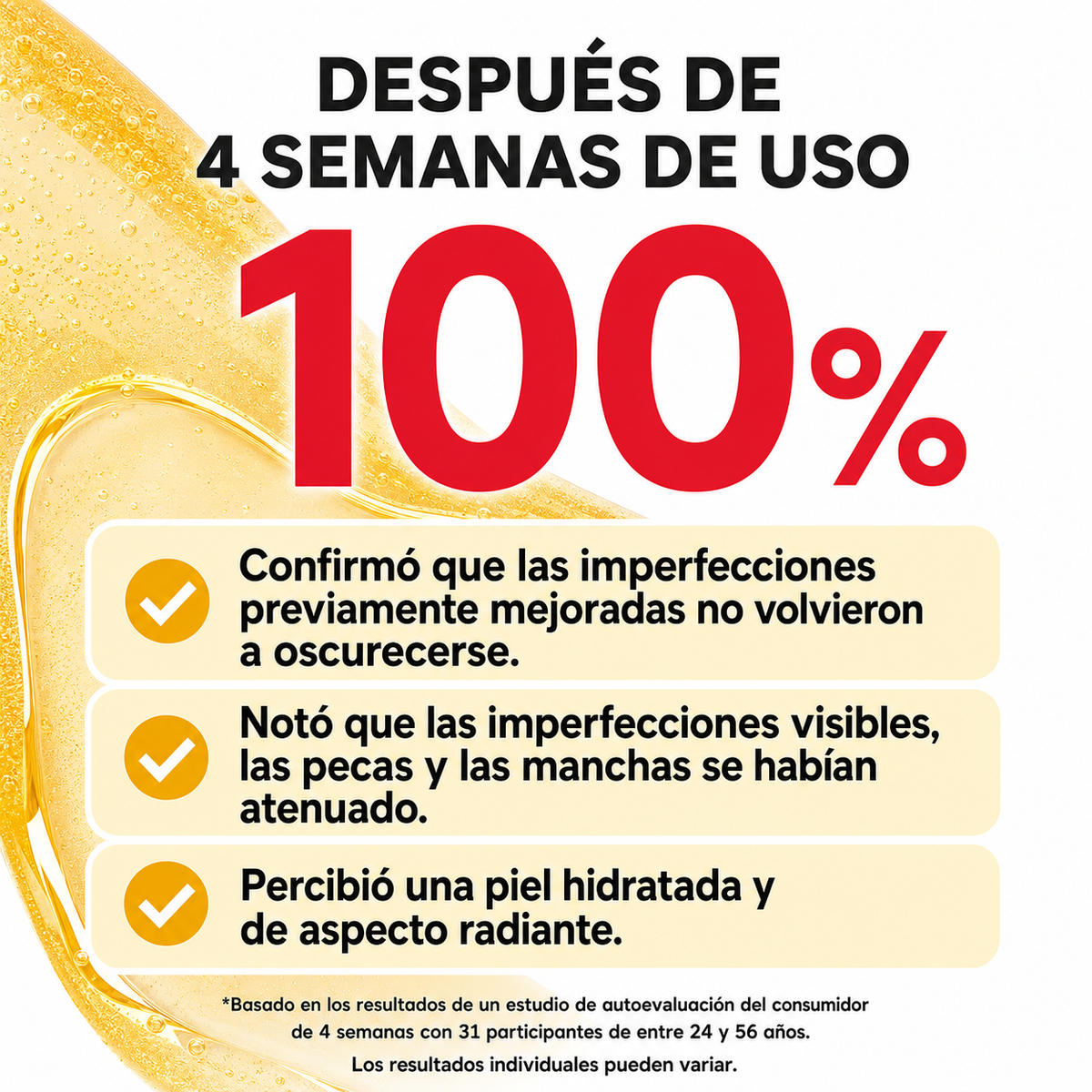 Suero iluminador de vitamina C para brillo facial con ácido hialurónico | Cuidado de manchas oscuras y tonos desiguales